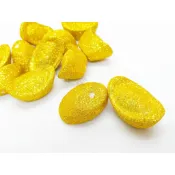 【芊綠人造花藝資材批發】台製 6入 12公分 金蔥保麗龍元寶插枝 新年 春節 組合盆栽 開運竹 銀柳 金錢樹 吊飾 配件