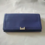 agnes.b 壓扣式皮質長夾