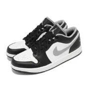 Nike 休閒鞋 Air Jordan 1代 Low 男鞋 低筒 小影子 喬丹 AJ1 皮革 黑 白 553558040