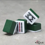 無聲麻將 東方不敗 標準台灣字體加深/無聲材質/33mm 直角牌好打耐用 132