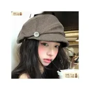 (店+)【晶晶優選】新款促销#韓國設計貝雷帽2025款鞦鼕複古八角帽畵傢帽大版型雲朵帽顯臉小