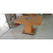 你要開餐廳? 開火鍋店? 有你要的營業用火鍋桌 豪華型 120x80cm直紋柚木色單爐火鍋桌（43）屏東市 廣新家具行