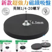 【日安】新款超強力磁鐵吸盤-英制1/4螺牙-Gopro運動相機底座磁鐵底座包膠磁鐵防水磁鐵小米攝影機支架Tapo磁吸支架