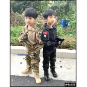 (店+)野戰搖滾 兒童版戰術迷彩青蛙裝(長袖迷彩服短袖上衣長袖T恤小孩戰術上衣而兒童迷彩褲女生迷彩服)