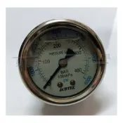 (店+)ACUTEK 耐震壓力表充油YN-60 400kg 6000psi 不鏽鋼 防震/抗震 有油式清洗機壓力錶