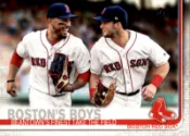 2019 Topps #28 Boston's Boys/Mookie Betts/Andrew Benintendi