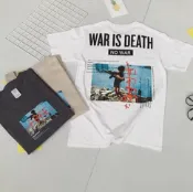 FINDSENSE服飾 FINDSENSE品牌 時尚潮流 男 寬鬆 休閒 數碼印花 特色圖案 短袖T恤 圓領T恤 圖案T