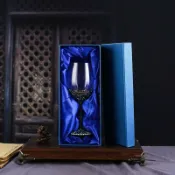 全球選品1館 生活百貨 歐式鳶尾琺瑯彩紅酒杯水晶玻璃高腳杯葡萄酒杯無鉛香檳杯