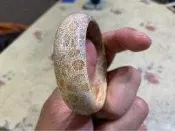 三彩菊花玉手鐲