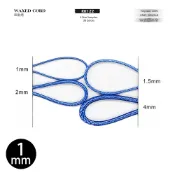 KK122 1mm 韓國製 蠟皮繩 亮面 圓繩 織帶 繩子 手環 100cm/單位【恭盟】