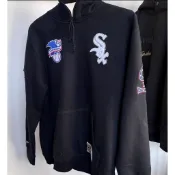 M&N Mlb SOX 白襪隊 長袖 帽T 嘻哈 尺碼S/L/XL