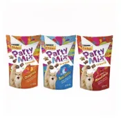 (店+)【Friskies 喜躍】PartyMix 香酥餅 60g (香酥餅 貓零食 貓餅乾 PartyMix 貓脆餅)