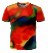 FINDSENSE服飾 FINDSENSE Z1 日系 流行 男 時尚 3D 紅色幻彩 短袖T恤 特色短T