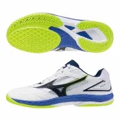 【MIZUNO 美津濃】桌球鞋 男鞋 女鞋 運動鞋 緩震 DRIVE 白藍黃 81GA220561