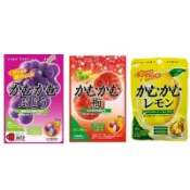 喵喵日本代購  三菱食品 維他命c 瀨戶內檸檬 葡萄 梅子 軟糖 檸檬糖 咀嚼糖 30g 夾鏈隨身包