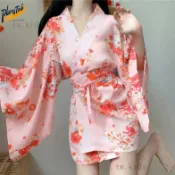 可開發票🌟純欲風日系浴袍櫻花和服可愛浴衣睡袍性感和風睡衣日式性感女睡衣