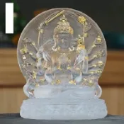 協貿國際日用品生活館 古法真琉璃準提佛母菩薩像