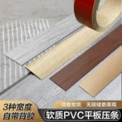 【賠本出清】自粘PVC塑膠木地板壓條收邊條平板過門檻條門口高低接縫隙裝飾條wq64