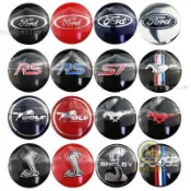 汽車好物🔥4片鋁製 56mm 專用於福特RS ST 野馬 Wolf 眼鏡蛇 FOOSE 改裝車標輪轂貼 輪轂中心蓋貼標