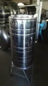 ST-200 不銹鋼水塔 儲水槽 200公升 水塔型式1“出排水 直徑50cm 腳架約45cm 總高約145cm