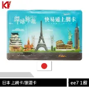 KV快易通 日本上網卡/旅遊卡/高速後降速吃到飽【每日重置型/固定流量型】 [ee7-1]