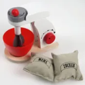 【百利市購物中心】木製扮家家酒學習玩具系列-攪拌機