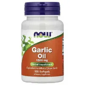 【iHerb】NOW Foods, 大蒜油，1,500 毫克，100 粒軟凝膠