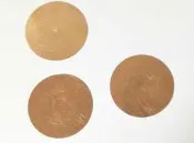 沖壓製造加工 0.08mm 厚 圓銅片 外徑34mm