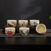 ⚡桃園出貨⚡茶杯陶瓷品茗杯主人杯創意個性水缸杯建盞碗杯單杯大容量大號家用
