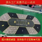 【台灣現貨】圓形遊戲桌面臺墊德州撲克方形桌布防滑桌墊臺布撲克牌超大橡墊