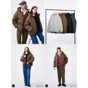 隔日到貨▉日本帶回 GU 外套 男女適穿 WARM PADDED夾層連帽外套 357378