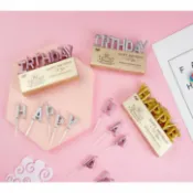 歐培拉 【嚴選&現貨】 生日快樂 生日蠟燭 蛋糕蠟燭 創意生日蠟燭 婚慶派對浪漫蠟燭 蠟燭