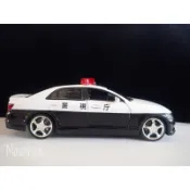 【收藏】UNIFORTUNE 日本警車 豐田 TOYOTA MARK X  1/32 合金屬迴力車