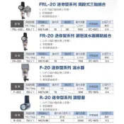 (店+)WIN五金 THB 迷你型 空油壓兩段式三點組合 FRL202系列 附錶 濾水器 調壓器 給油器 空壓機