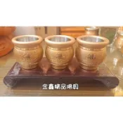 〔金鑫精品佛具〕寶華 全金粉心經神明杯 高級純銅 佛杯 敬杯