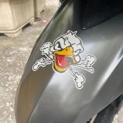 渦輪蒸鴨 渦輪增壓 反光貼紙 機車貼紙 汽車貼紙 車貼 防水車貼