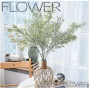 霜月~仿真花-仿真竹葉  綠植 拍照道具 花束 不凋花 永生花 婚禮佈置 手作素材 攝影道具 新娘捧花 假花 塑膠花