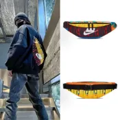 (店+)【NIKE 耐吉】NIKE 黃橘彩色 運動腰包 腰包 胸包 斜背包 側背包 小包 BA6332-010