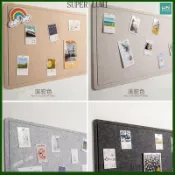 毛氈板 照片牆 佈告欄 自黏牆貼 圓角V槽設計 北歐風 房間佈置 辦公室 幼兒園 作品展示 軟木板 壁貼裝飾 裝飾畫