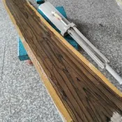 P889黑柿木墨西哥十二雄蕊破布木山水波花紋DIY油畫調色板獨板料