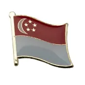 Singapore 新加坡國旗 紀念飾品 國旗飾品 國旗別針 紀念品 國旗