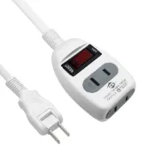 愛樂購 【威電】CK-2122 2孔1開2座 延長線 4尺/6尺/9尺(180度任轉插頭 過載斷電 電源線組)