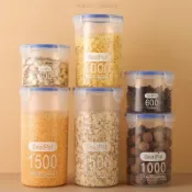 【桃園出貨🚗】瓶子塑料密封罐子塑料保鮮盒食品罐乾貨收納罐家用五穀雜糧收納盒
