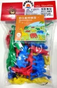 ※旭陽教育用品社※USL遊思樂益智教具系列-軟質野生動物模型(10款動物,4色,40PCS裝)台灣製商檢局檢驗合格
