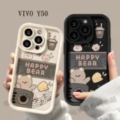 VIVO卡通小熊防摔手機殼 適用Y39 Y03 Y17S Y55S Y21 Y20 Y72 Y50 Y19 Y17保護殼