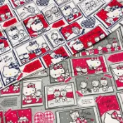 三麗鷗  Hello Kitty 漫畫款 棉布料材質