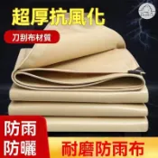 【免運台發】🔥特厚塑膠帆布 刀刮布 米黃色篷布耐用20年防水布 防曬布篷布 防水帆布 貨車布 遮擋保護布 超厚灰色帆布