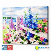 釘好內框🔥Manto【台灣製造】花海｜MANTO創意數字油畫(4050)
