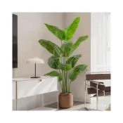 (店+)【YOU樂美家居】 免運 可開發票 北歐大型仿真綠植假植物盆栽擺件旅人蕉落地天堂鳥客廳室內裝飾樹居傢裝飾 仿真植物 人造樹 假樹 假植物 V
