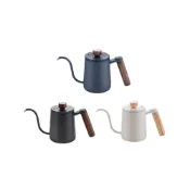 (店+)【Tiamo】伴桌｜Tiamo 鶴嘴細口壺 (木柄) 350ml(手沖壺 細口壺 手沖咖啡壺 HA1667)